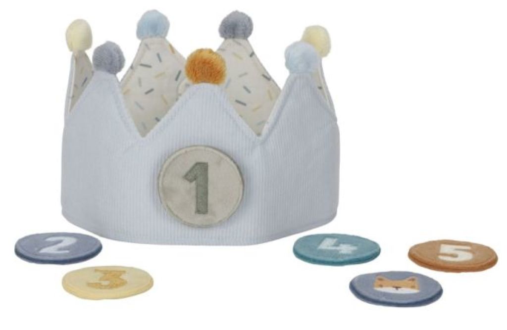 Couronne d’anniversaire avec chiffres Bleu Little Dutch Couronne d’anniversaire avec chiffres Bleu de chez Little Dutch, collection Essentials