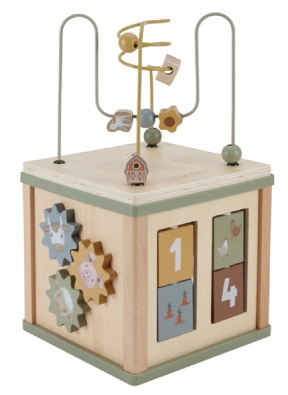Cubes Activités en bois Little Farm Little Dutch Cubes Activités en bois Little Farm de chez Little Dutch, collection Little Farm