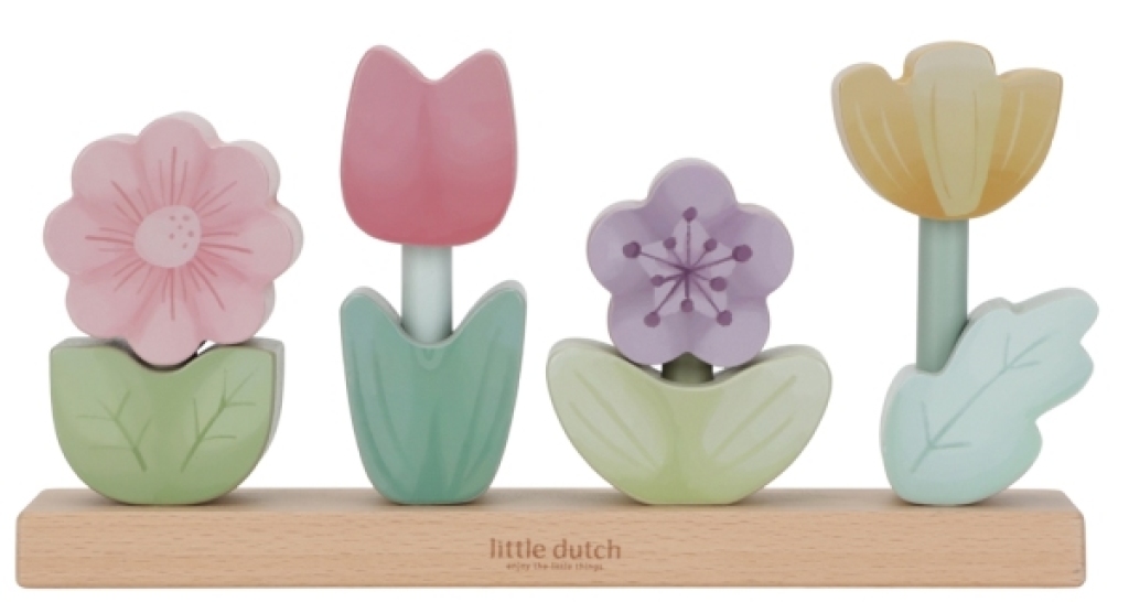 Fleurs à Empiler en Bois Fairy Garden Little Dutch Fleurs à Empiler en Bois Fairy Garden de chez Little Dutch, collection Fairy Garden