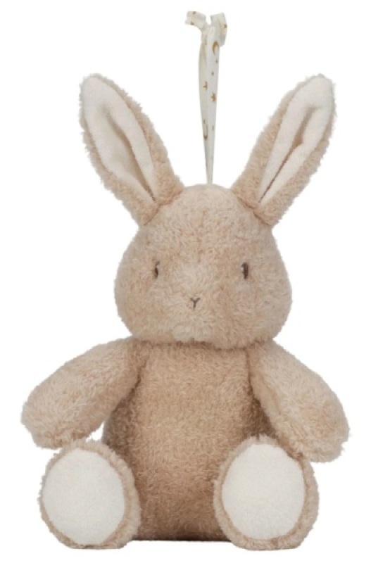 Peluche Musicale et Lumineuse Lapin Newborn Natural Little Dutch Peluche Musicale et Lumineuse Lapin Newborn Natural de chez Little Dutch, collection Newborn Naturals
