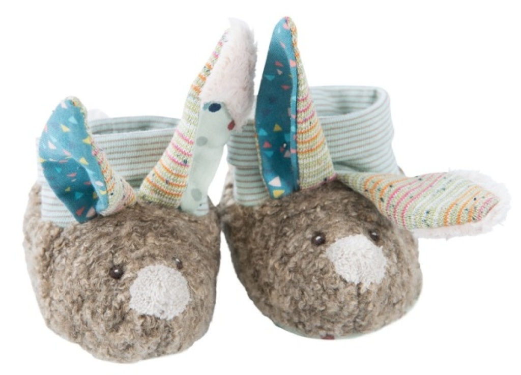 Chaussons Lapin Les Jolis Trop Beaux Moulin Roty Chaussons Lapin Les Jolis Trop Beaux de chez Moulin Roty, collection Les Jolis Trop Beaux