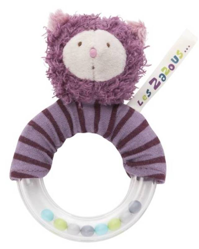 Hochet Anneau Billes Chat Les Zazous Moulin Roty Hochet Anneau Billes Chat Les Zazous de chez Moulin Roty, collection Les Zazous