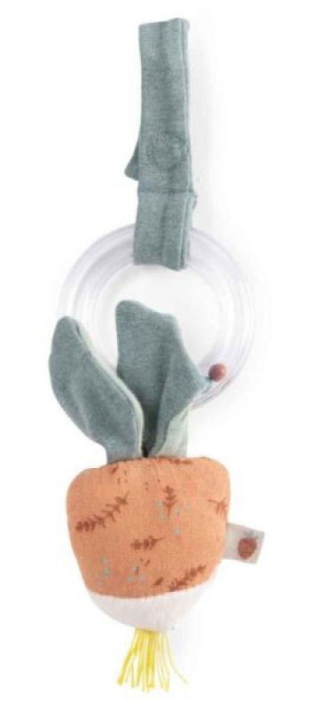 Hochet Anneau Billes Radis Trois Petits Lapins Moulin Roty Hochet Anneau Billes Radis Trois Petits Lapins de chez Moulin Roty, collection Trois petits lapins