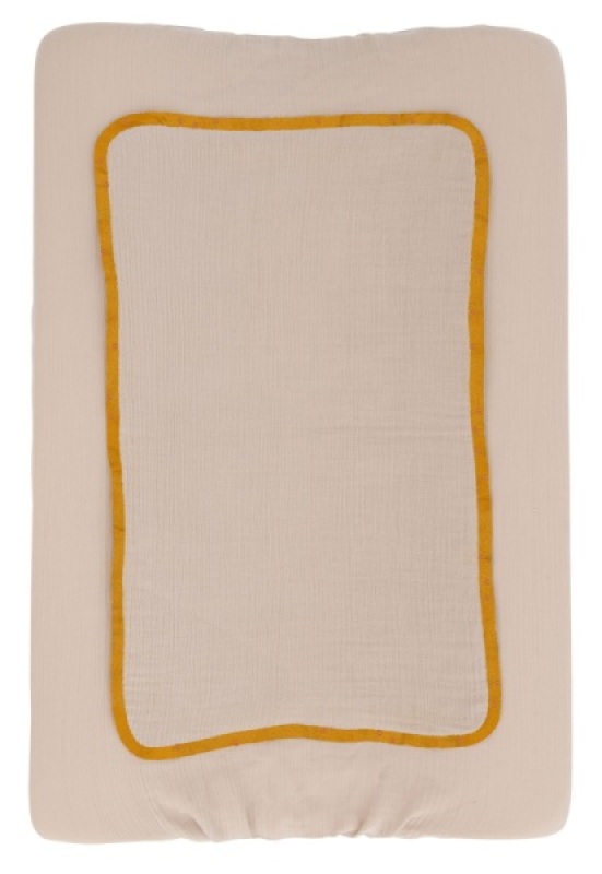 Housse Matelas à Langer Gris Ficelle Le Voyage d'Olga Moulin Roty Housse Matelas à Langer Gris Ficelle Le Voyage d'Olga de chez Moulin Roty, collection Le Voyage d'Olga