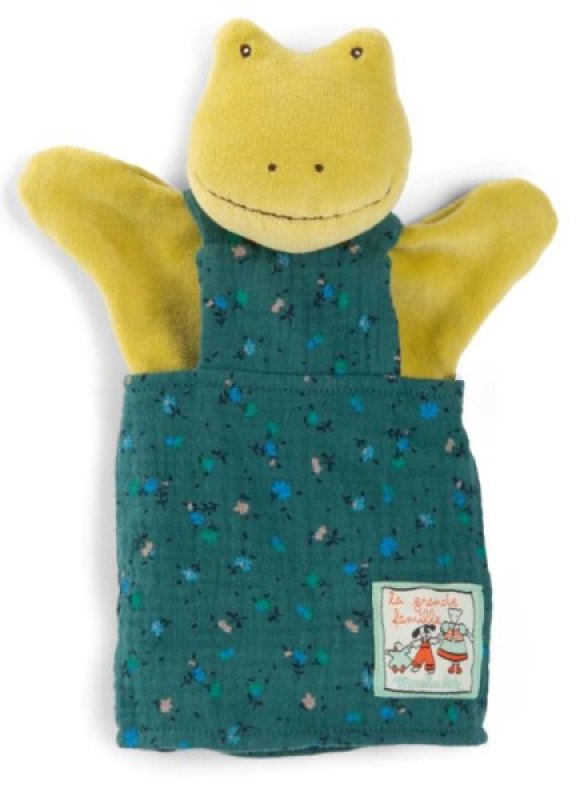 Marionnette Grenouille Perlette La Grande Famille Moulin Roty Marionnette Grenouille Perlette La Grande Famille de chez Moulin Roty, collection La Grande Famille