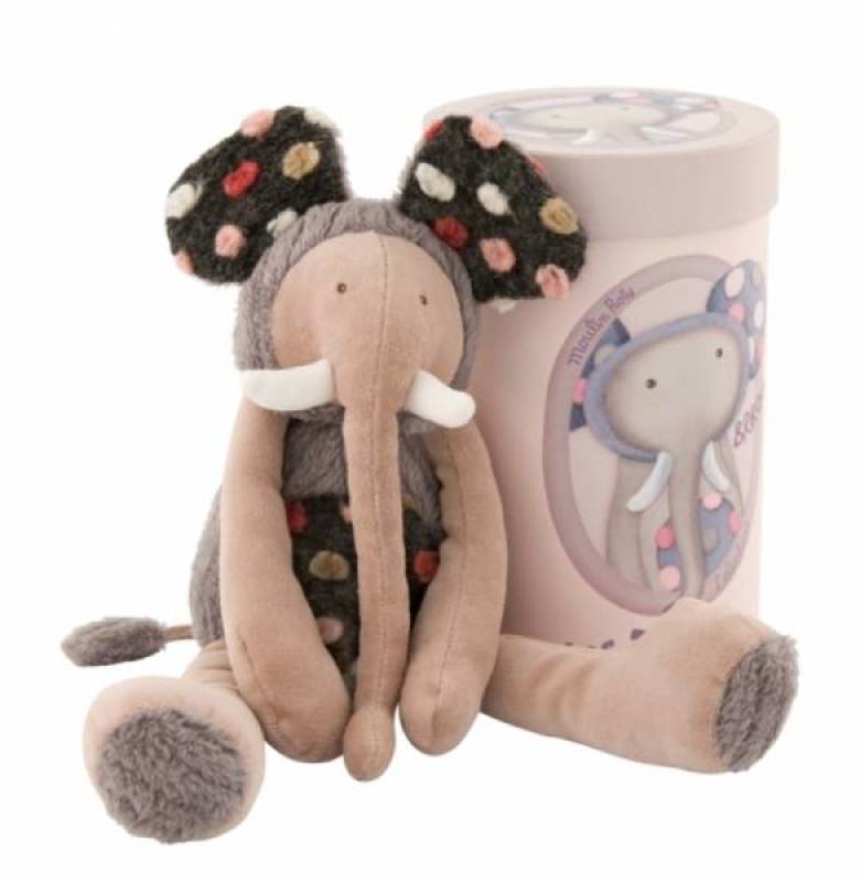 Moulin Roty Peluche Eléphant Brrouuu Zazous - 33 cm Moulin Roty Peluche Eléphant Brrouuu Zazous - 33 cm