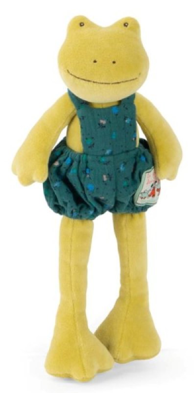 Peluche Grenouille Perlette La Grande Famille Moulin Roty Peluche Grenouille Perlette La Grande Famille de chez Moulin Roty, collection La Grande Famille