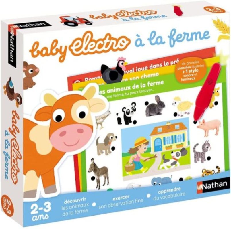 Baby Electro à la Ferme de chez Nathan Jeux, collection Jeux Educatifs