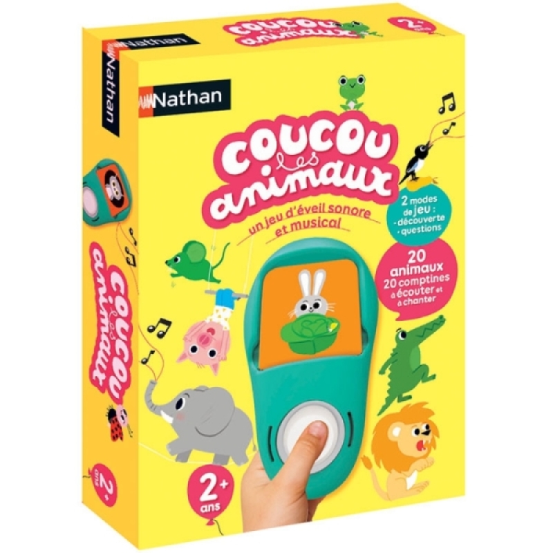 Coucou les animaux de chez Nathan Jeux, collection Jeux Educatifs Electroniques