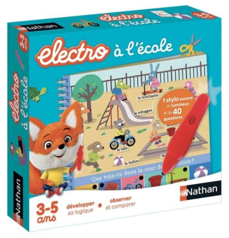 Electro à l'école Nathan Jeux Electro à l'école de chez Nathan Jeux, collection Jeux Educatifs Electroniques