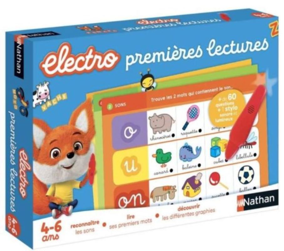 Electro Première Lectures de chez Nathan Jeux, collection Jeux Educatifs Electroniques