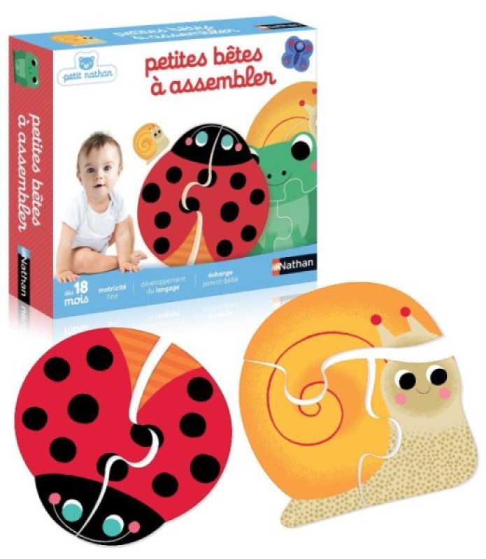 Jeu Petites Bêtes à Assembler Nathan Jeux Jeu Petites Bêtes à Assembler de chez Nathan Jeux, collection Jeux Educatifs