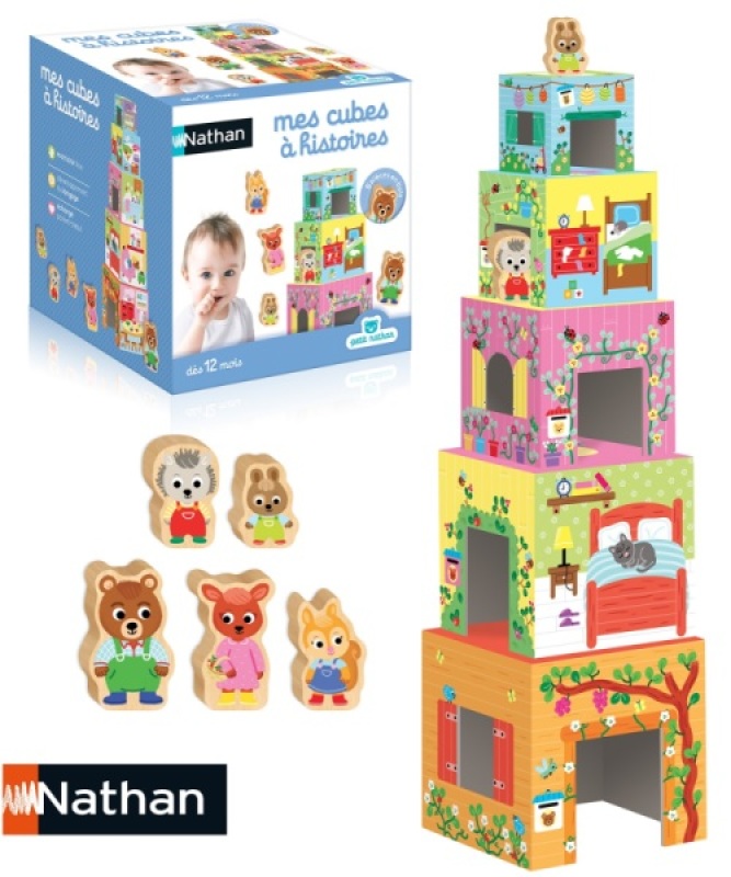 Nathan Jeux Mes Cubes à Histoires à Empiler Nathan Jeux Mes Cubes à Histoires à Empiler
