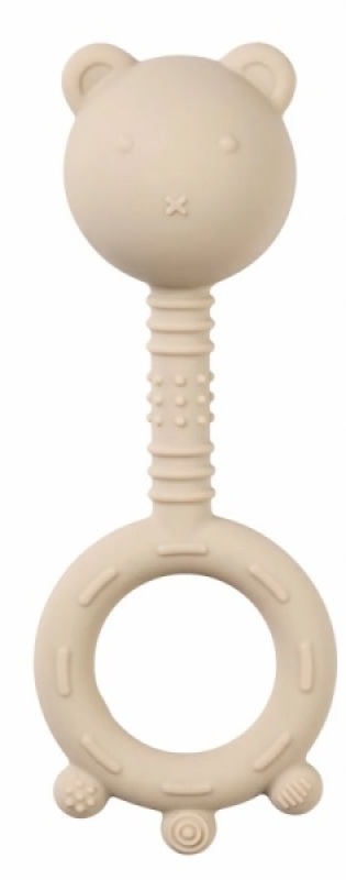 Anneau De Dentition Hochet Ours Silicone Sable Nattou Anneau De Dentition Hochet Ours Silicone Sable de chez Nattou, collection Silicone