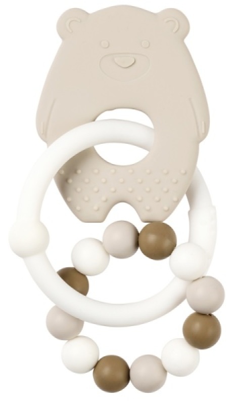 Anneau de Dentition Silicone Ours Nattou Anneau de Dentition Silicone Ours de chez Nattou, collection Silicone