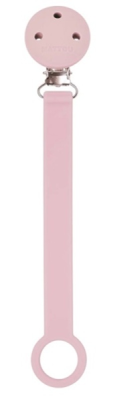 Attache Tétine Silicone Rose Nattou Attache Tétine Silicone Rose de chez Nattou, collection Silicone