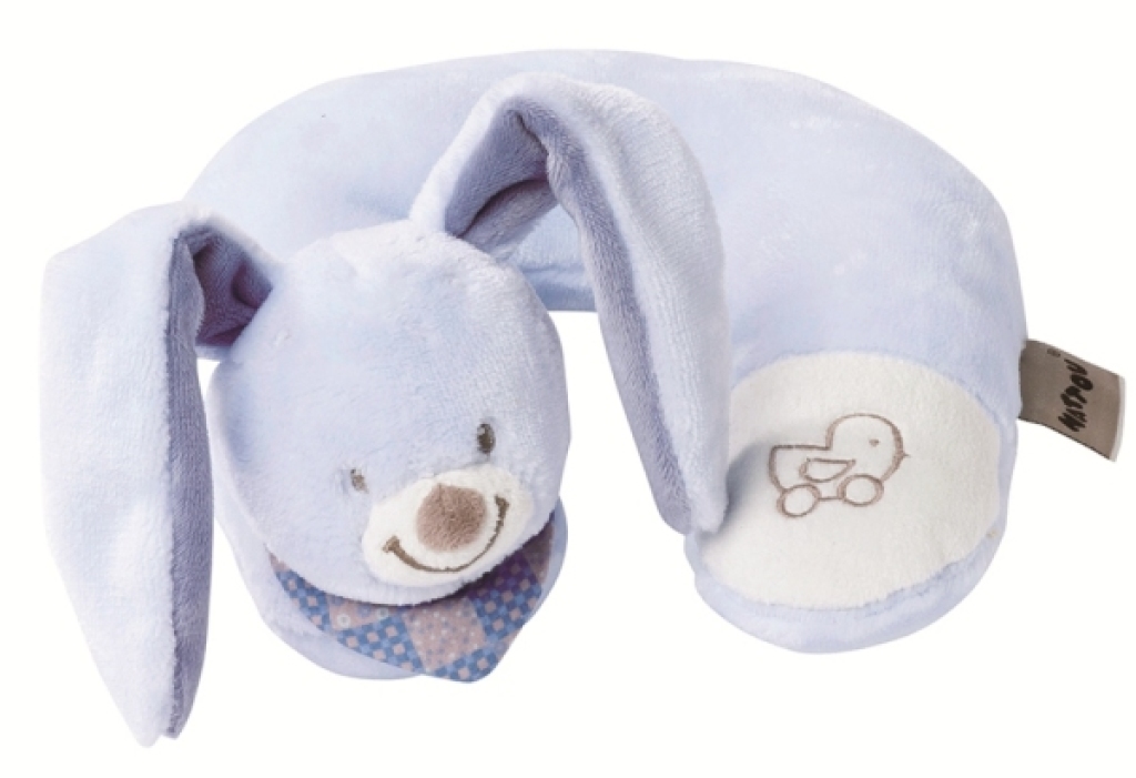 Cale Tête Lapin Bibou Naissance Nattou Cale Tête Lapin Bibou Naissance de chez Nattou, collection Alex et Bibou