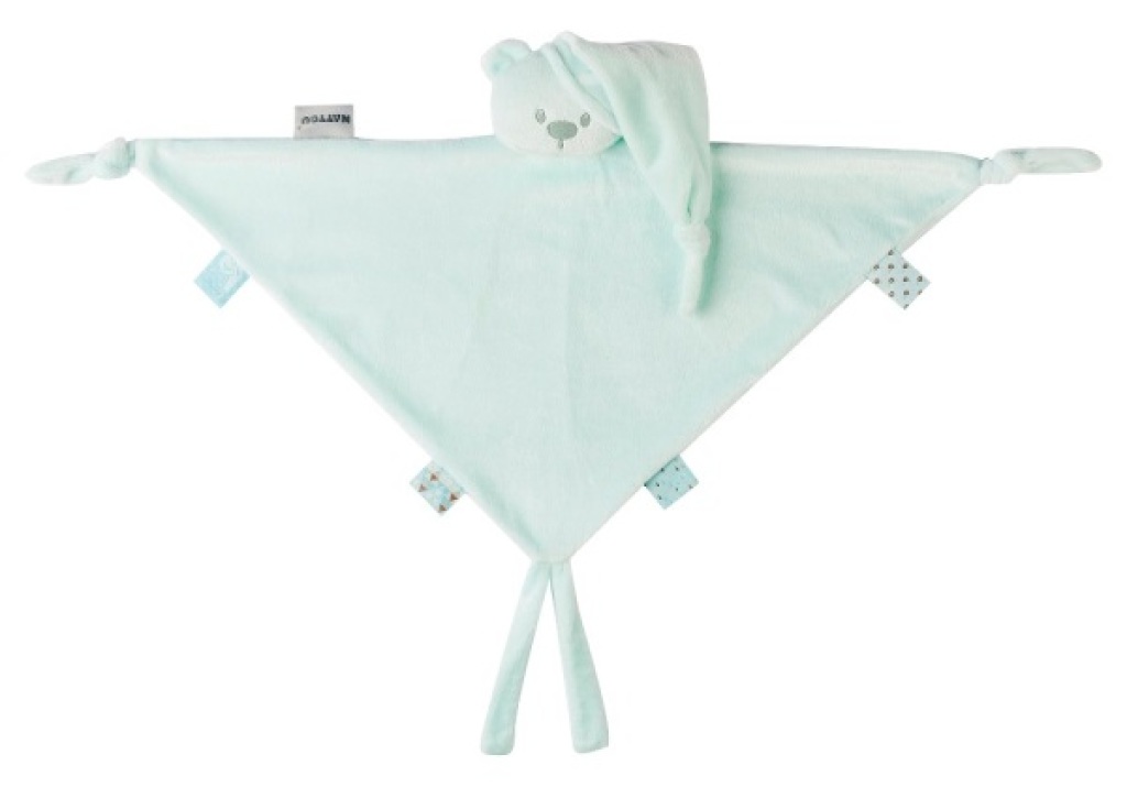 Doudou Maxi Ours Vert Menthe Lapidou Nattou Doudou Maxi Ours Vert Menthe Lapidou de chez Nattou, collection
