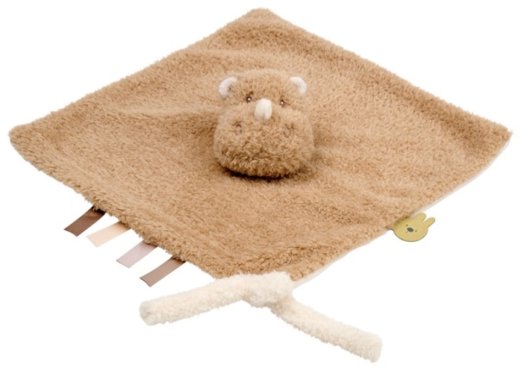 Doudou Rhinocéros Teddy Beige Nattou Doudou Rhinocéros Teddy Beige de chez Nattou, collection Teddy