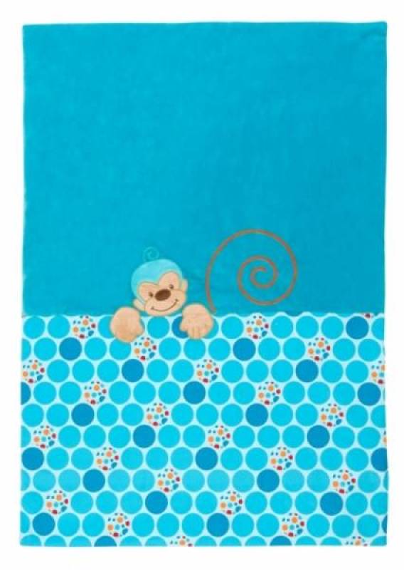 Nattou Edredon Singe Bleu - 100x75 cm Nattou Edredon Singe Bleu - 100x75 cm