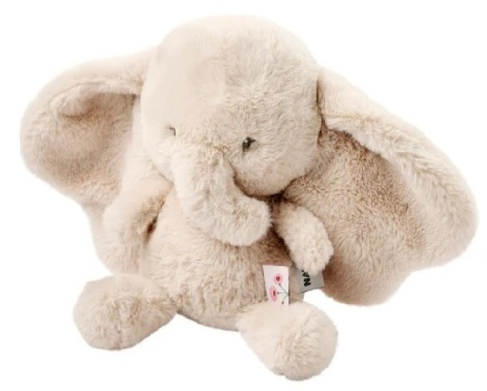 Peluche Eléphant Fanfan Beige Nattou Peluche Eléphant Fanfan Beige de chez Nattou, collection Fanfan