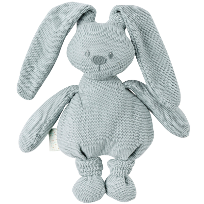 Peluche Lapin Tricot Vert de Gris Lapidou Nattou Peluche Lapin Tricot Vert de Gris Lapidou de chez Nattou, collection Lapidou