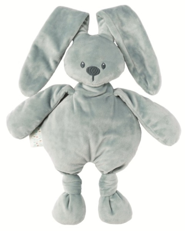 Peluche Lapin Vert de Gris Lapidou Nattou Peluche Lapin Vert de Gris Lapidou de chez Nattou, collection Lapidou