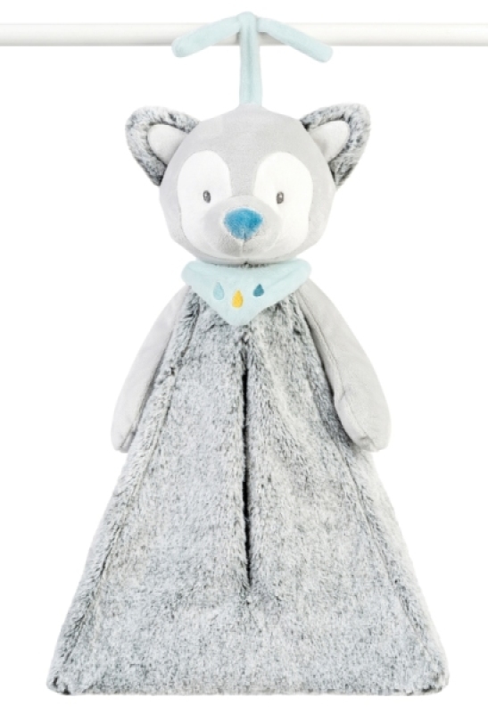 Sac de Rangement Loup Tiloo Nattou Sac de Rangement Loup Tiloo de chez Nattou, collection Tiloo et Tim