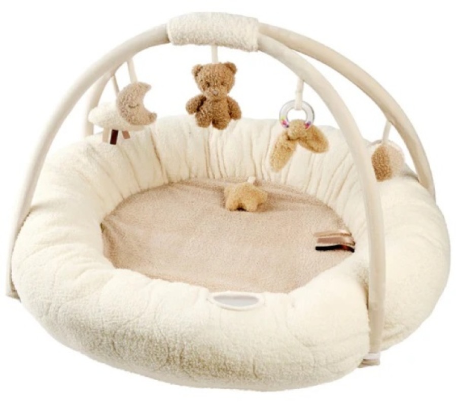 Tapis Eveil Pouf Teddy Ecru Nattou Tapis Eveil Pouf Teddy Ecru de chez Nattou, collection Teddy