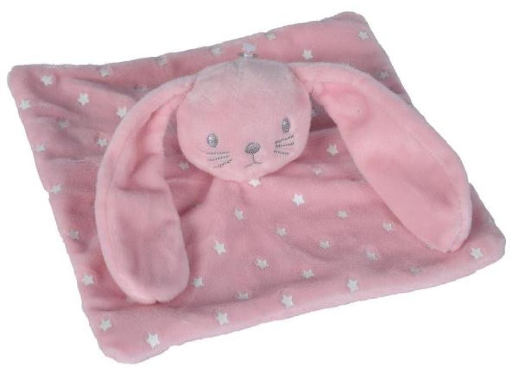 Doudou Lapin Lumineux Rose de chez Nicotoy, collection Baby Collection