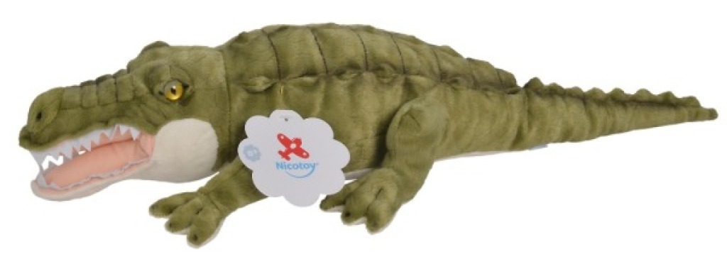 Peluche Alligator - 56 cm de chez Nicotoy, collection Les Animaux