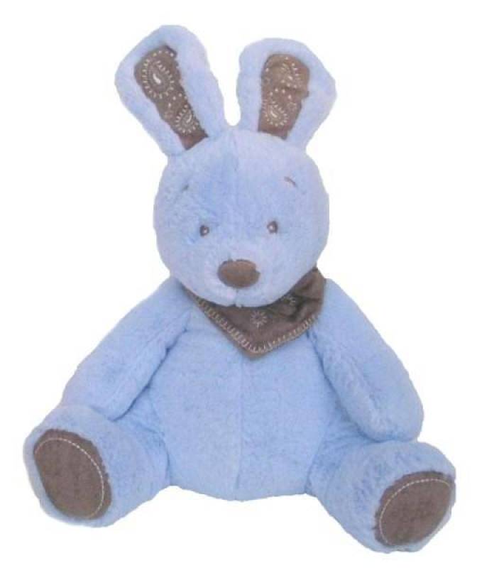 peluche lapin bleu