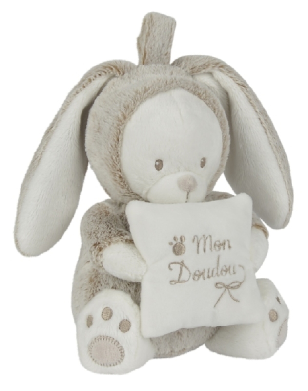 Peluche Musicale Laline Nature de chez Nicotoy, collection Baby Collection