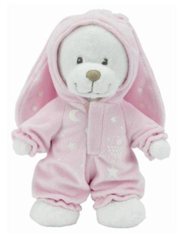 Nicotoy Peluche Ours Rose Glow Dark - 25 cm Nicotoy Peluche Ours Rose Glow Dark - 25 cm