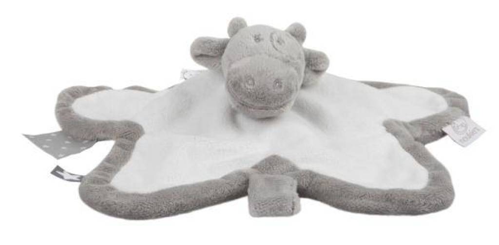 Noukies Doudou Vache Lola Gris Blanc Poudre d'Etoiles Noukies Doudou Vache Lola Gris Blanc Poudre d'Etoiles
