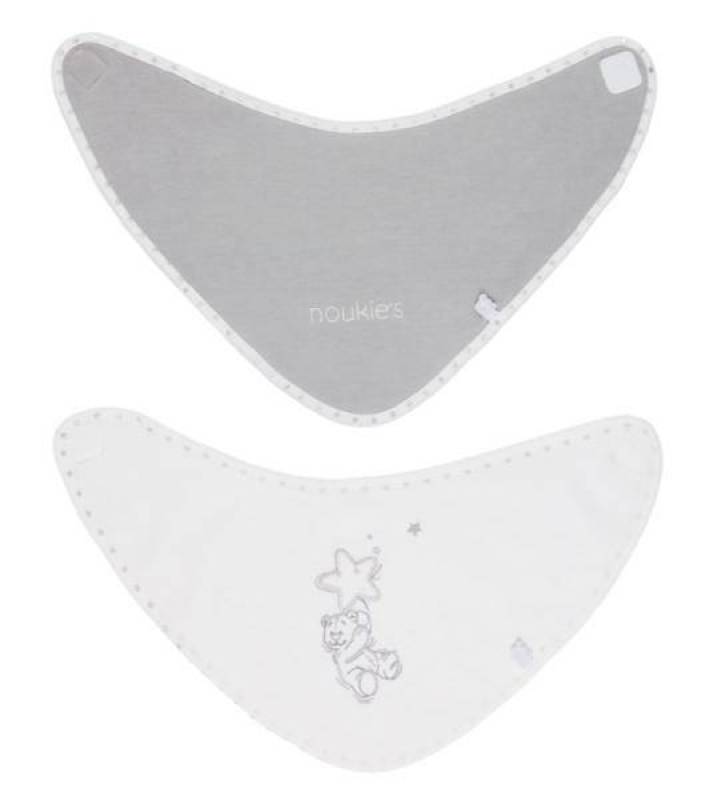 Noukies Lot de 2 Bavoirs Bandana Poudre d'Etoiles Noukies Lot de 2 Bavoirs Bandana Poudre d'Etoiles