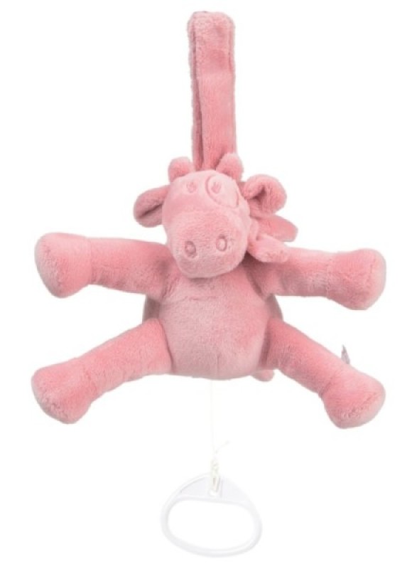 Peluche Musicale Vache Lola Macaron -15 cm Noukies Peluche Musicale Vache Lola Macaron -15 cm de chez Noukies, collection Mix and Match
