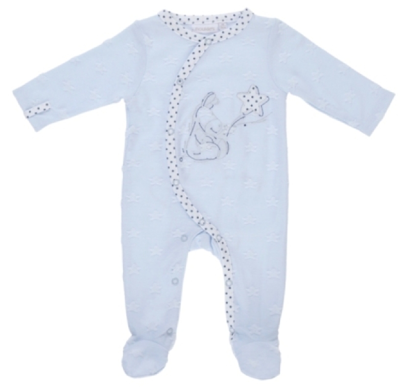 Pyjama Ane Paco Coton Boy Ciel - 3 mois Noukies Pyjama Ane Paco Coton Boy Ciel - 3 mois de chez Noukies, collection Pyjamas Garçon