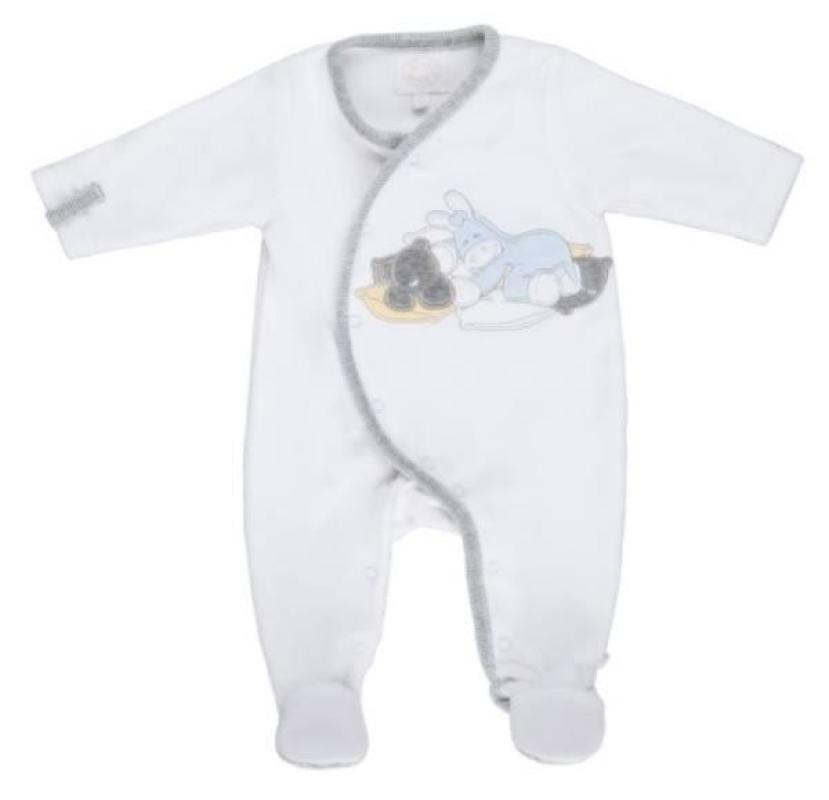 Pyjama Blanc Nouky et Paco - 9 mois Noukies Pyjama Blanc Nouky et Paco - 9 mois de chez Noukies, collection Pyjamas Garçon