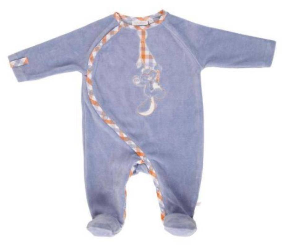 Pyjama Bleu William et Henry - 3 mois de chez Noukies, collection Pyjamas Garçon
