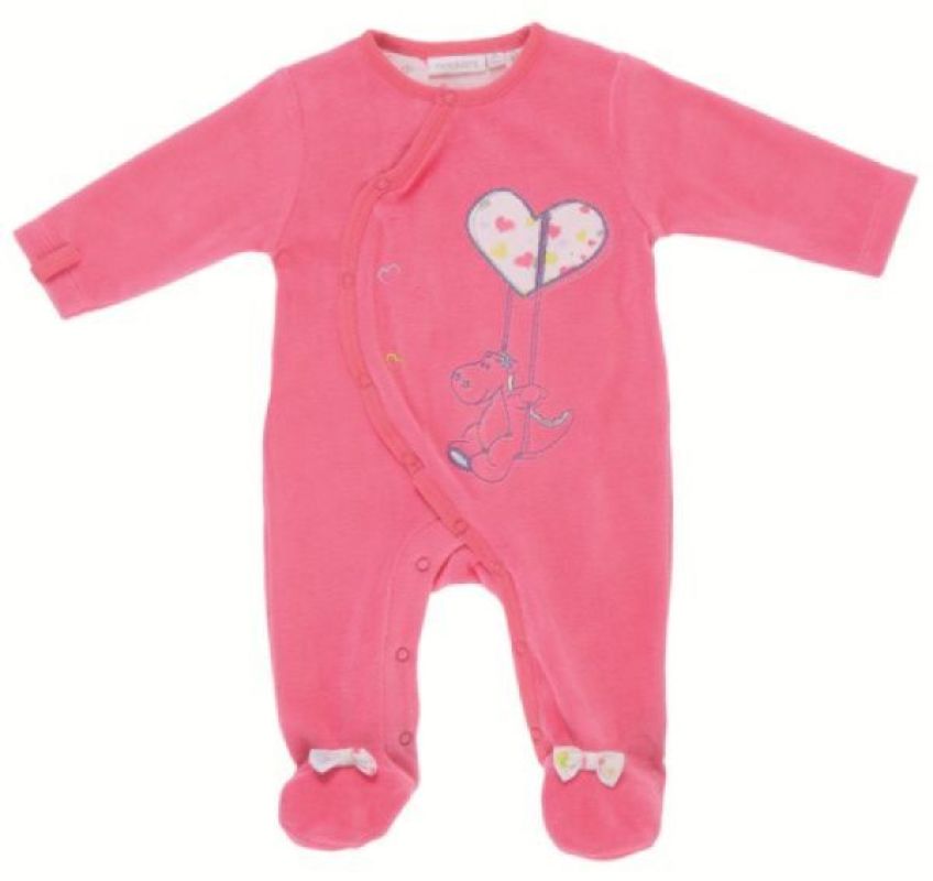 Pyjama Dragon Victoria Rose Neon - 3 mois Noukies Pyjama Dragon Victoria Rose Neon - 3 mois de chez Noukies, collection Pyjamas Fille