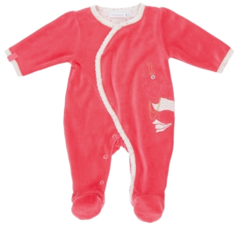 Pyjama Lola Corail - 3 mois de chez Noukies, collection Pyjamas Fille