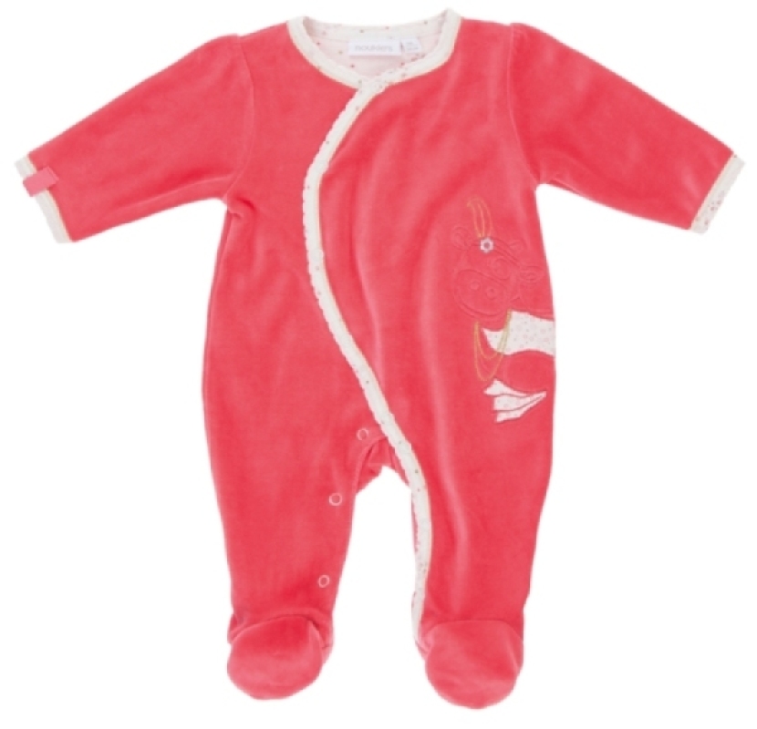 Pyjama Lola Corail - 3 mois Noukies Pyjama Lola Corail - 3 mois de chez Noukies, collection Pyjamas Fille