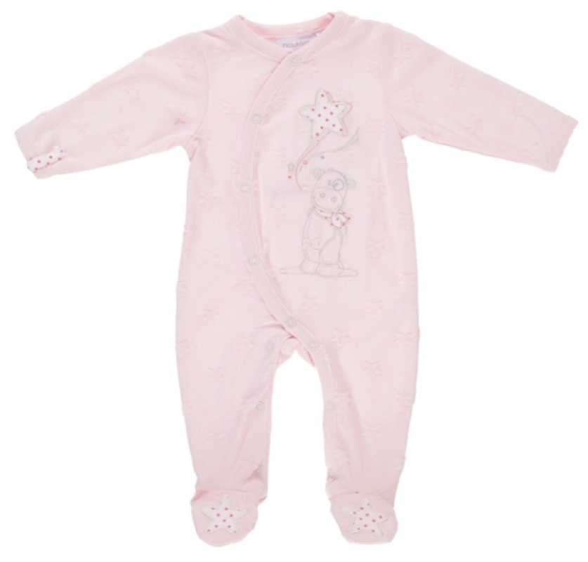 Pyjama Lola Etoiles Jersey Rose - 1 mois Noukies Pyjama Lola Etoiles Jersey Rose - 1 mois de chez Noukies, collection Pyjamas Fille