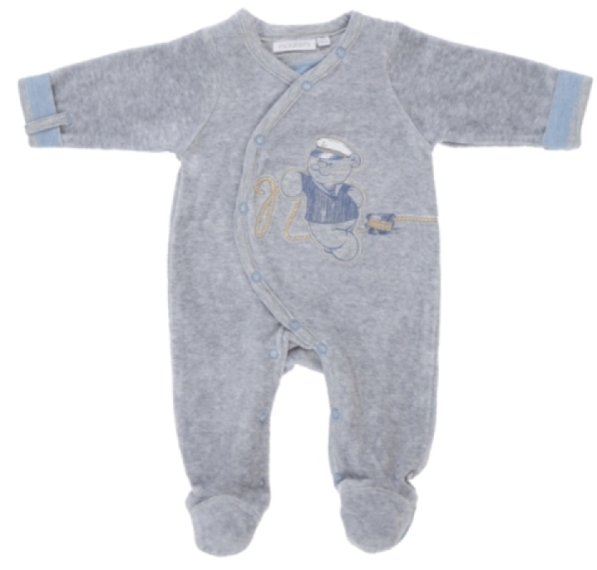 Noukies Pyjama Nouky Gris - 3 mois Noukies Pyjama Nouky Gris - 3 mois