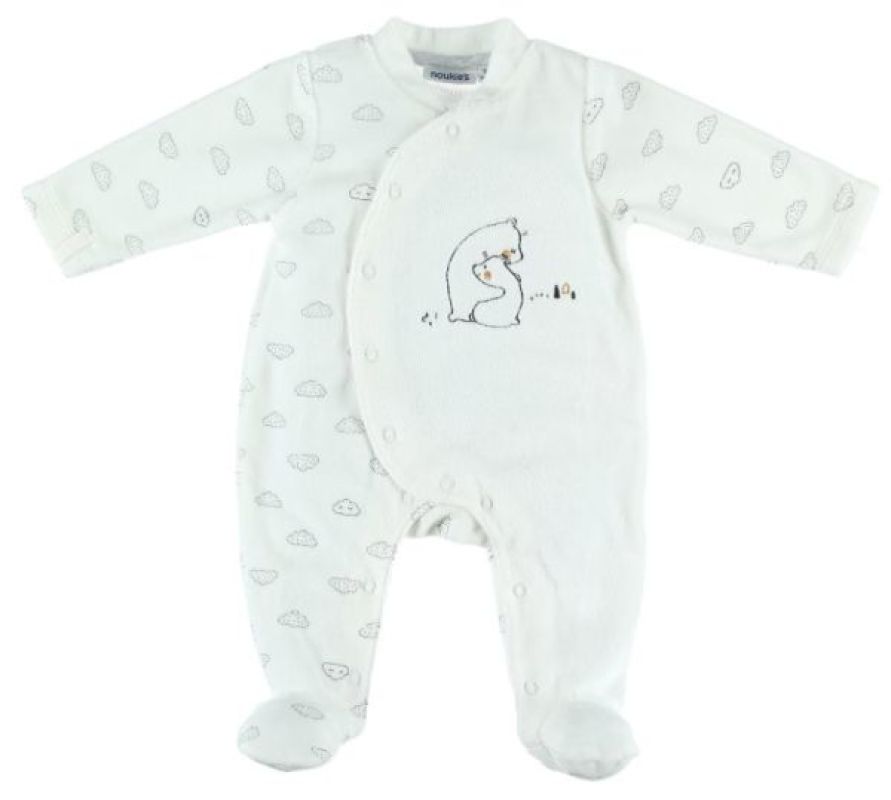 Noukies Pyjama Velours Timeless - 3Mois Noukies Pyjama Velours Timeless - 3Mois