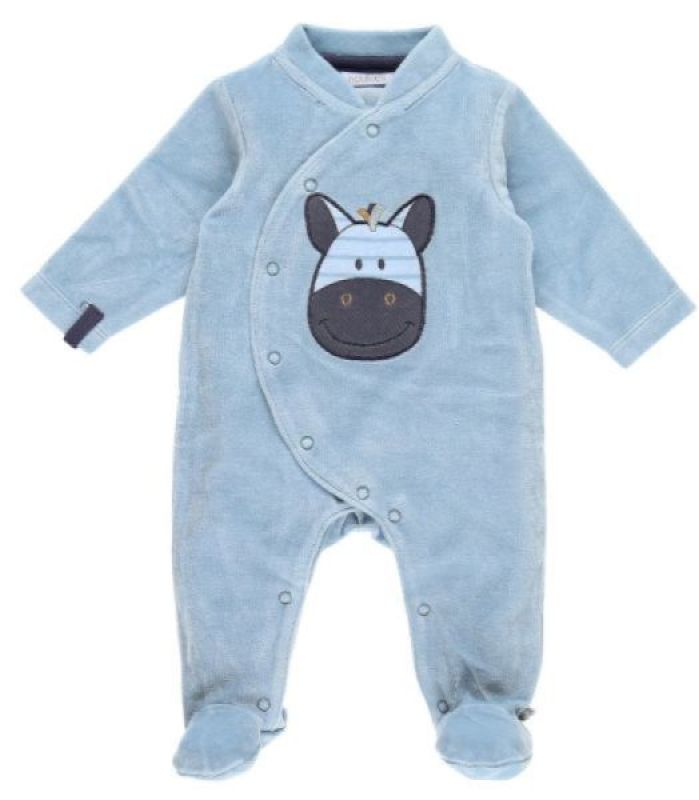 Noukies Pyjama Zèbre Zebrito Bleu Arona - Naissance Noukies Pyjama Zèbre Zebrito Bleu Arona - Naissance