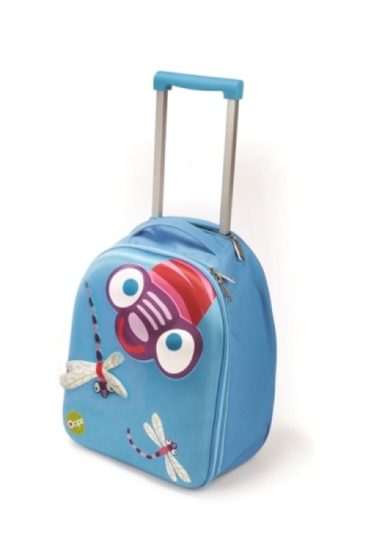 Valise trolley Libellule 3D de chez Oops, collection Bagagerie Oops