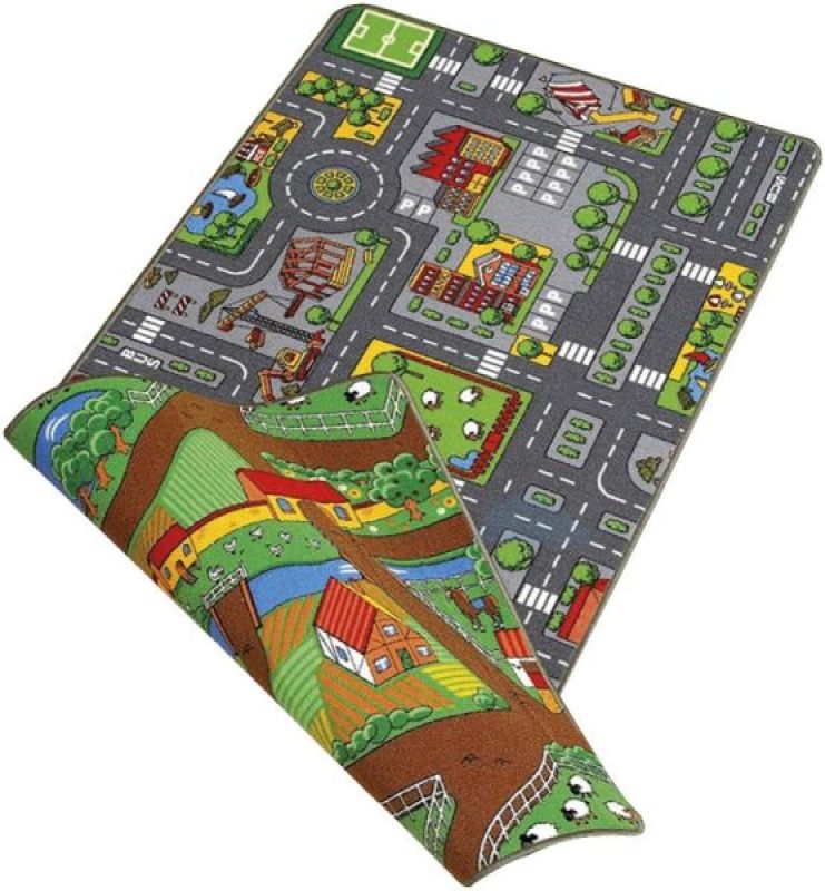 Tapis Duoplay Ville et Ferme Paradiso Toys Tapis Duoplay Ville et Ferme de chez Paradiso Toys, collection Tapis Circuit