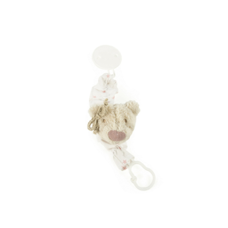 Attache Sucette Amélie Rose Pasito A Pasito Attache Sucette Amélie Rose de chez Pasito A Pasito, collection Bébé Pasito